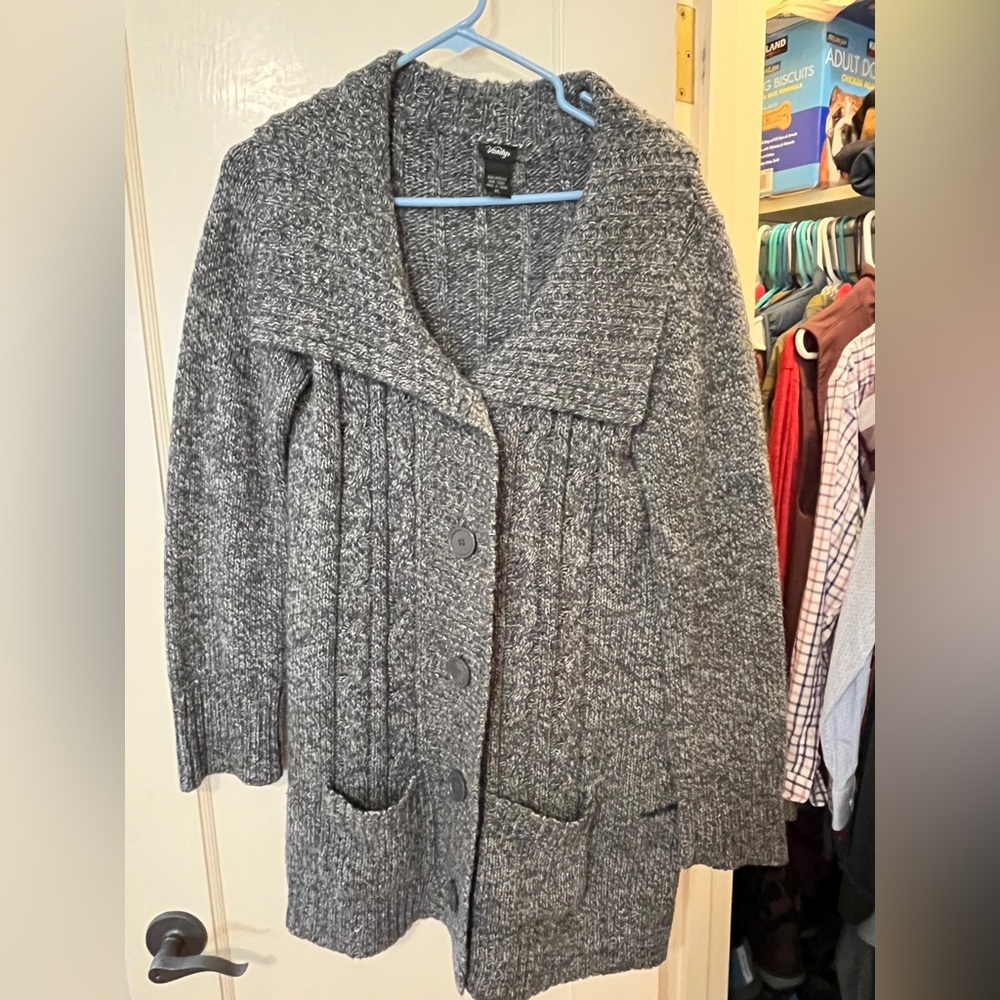 Vanity Gray Women's Cardigan Sweater